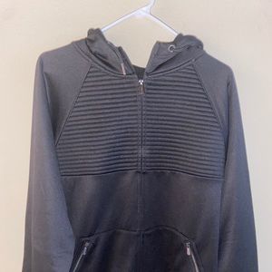 Black Zipper Hoodie